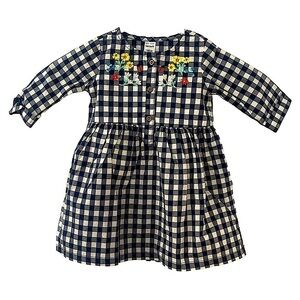 Carters NWT Baby Girls Flowered Plaid Dress One Piece
